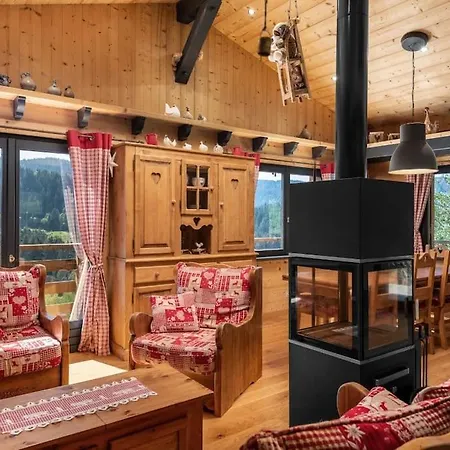 Chalet Remarquable De Montagne Au Calme Et Vue Sur Tremplin